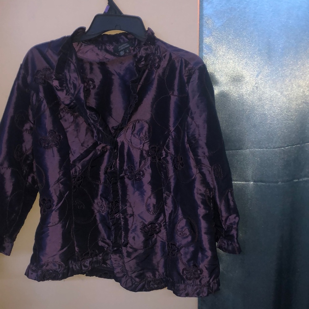 Dressbarn collection purple blouse